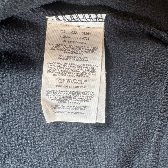 Columbia Benton Springs Fleece Jacket Womens Large Black Full Zip Outdoor Hiking - Picture 6 of 9